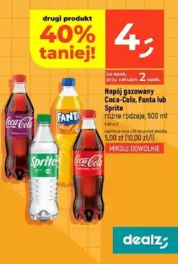 Dealz Napój gazowany Coca-Cola, Fanta lub Sprite oferta