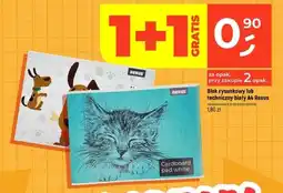 Dealz Blok rysunkowy lub techniczny biały A4 Rexus oferta