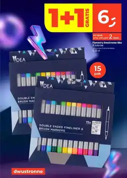 Dealz Flamastry dwustronne Idea oferta