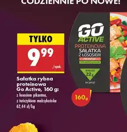 Biedronka Sałatka rybna proteinowa Go Active z łososiem pikantna 160g oferta