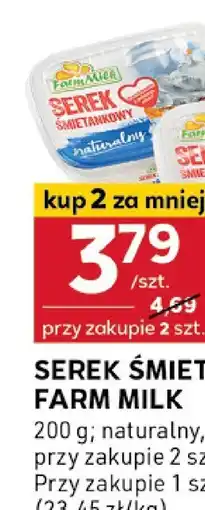 Stokrotka Serek śmietankowy naturalny Farm Milk oferta