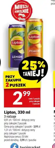 Twój Market Lipton 330 ml oferta