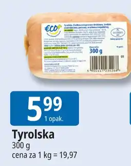 E.Leclerc Kiełbasa tyrolska eco+ oferta