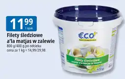 E.Leclerc Filety śledziowe a'la matjas w zalewie eco+ oferta