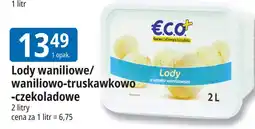 E.Leclerc Lody waniliowe/waniliowo-truskawkowo-czekoladowe ECO+ oferta
