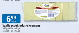 E.Leclerc Wafle przekładane kremem różne rodzaje ECO+ oferta