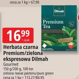 E.Leclerc Herbata czarna Premium/zielona ekspresowa Dilmah oferta