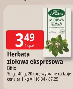 E.Leclerc Herbata ziołowa ekspresowa Bifix oferta