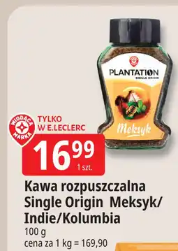 E.Leclerc Kawa rozpuszczalna Single Origin Meksyk/Indie/Kolumbia Plantation oferta