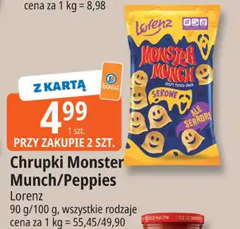 E.Leclerc Chrupki Monster Munch/Peppies Lorenz oferta