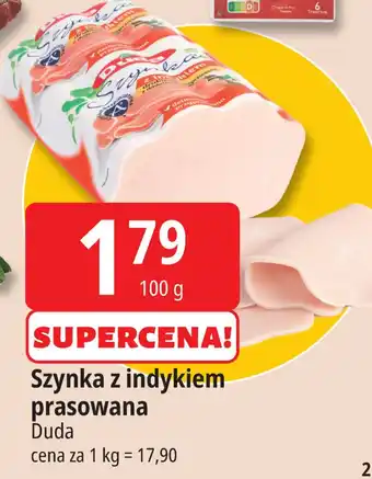 E.Leclerc Szynka z indykiem prasowana Duda oferta