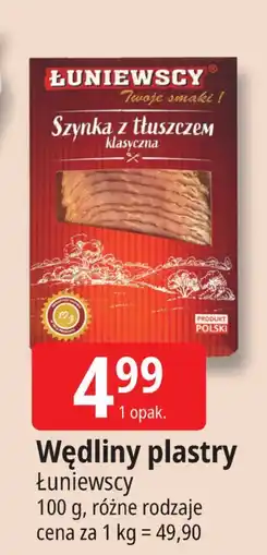 E.Leclerc Wędliny plastry Łuniewscy oferta