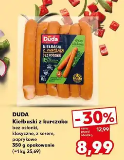Kaufland Kiełbaski z kurczaka DUDA oferta