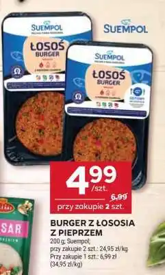 Stokrotka Market BURGER Z ŁOSOSIA Z PIEPRZEM oferta