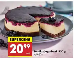 Biedronka Sernik z jagodami, 550 g oferta