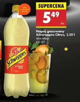 Biedronka Napój gazowany Schweppes Citrus, 1,35 l oferta
