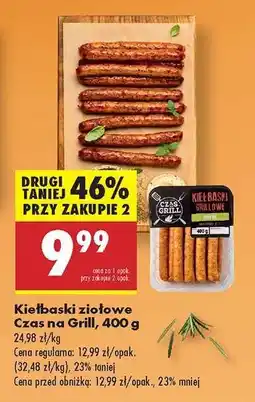 Biedronka Kiełbaski ziołowe Czas na Grill , 400 g oferta