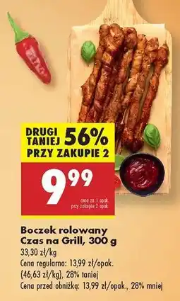 Biedronka Boczek rolowany Czas na Grill, 300 g oferta