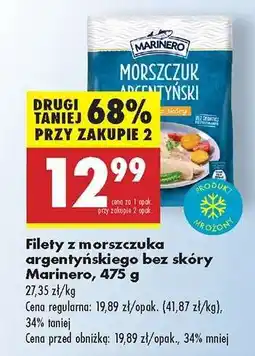 Biedronka Filety z morszczuka argentyńskiego bez skóry Marinero, 475 g oferta