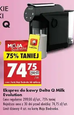 Biedronka Ekspres do kawy Delta Q Milk Evolution oferta