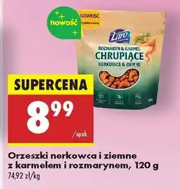 Biedronka Orzeszki nerkowca i ziemne z karmelem i rozmarynem, 120 g oferta