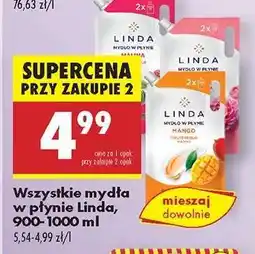 Biedronka Wszystkie mydła w płynie Linda, 900-1000 ml oferta