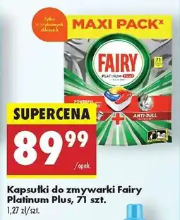 Biedronka Kapsułki do zmywarki Fairy Platinum Plus, 71 szt oferta