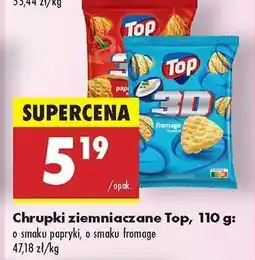 Biedronka Chrupki ziemniaczane Top ,110 g oferta