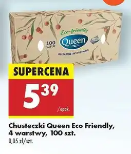 Biedronka Chusteczki Queen Eco Friendly 4 warstwy , 100 szt oferta