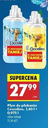 Biedronka Płyn do płukania Coccolino, 1,45 l + 0,975 l oferta