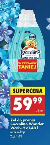Biedronka Coccolino Wonder Wash, 2x1,48 l oferta