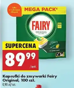Biedronka Kapsułki do zmywarki Fairy Original, 100 szt oferta