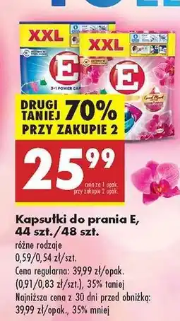 Biedronka Kapsułki do prania E, 44 szt./48 szt oferta