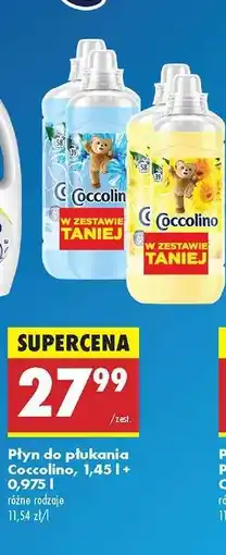 Biedronka Płyn do płukania Coccolino, 1,45 l + 0,975 l oferta