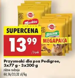 Biedronka Przysmaki dla psa Pedigree, 3x77 g - 3x200 g oferta