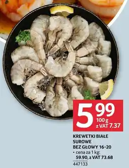 Selgros Krewetki białe surowe bez głowy Selgros oferta