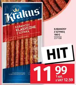 Selgros Kabanosy z szynką Kralius oferta