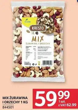 Selgros Mix żurawina i orzechy Kresto oferta