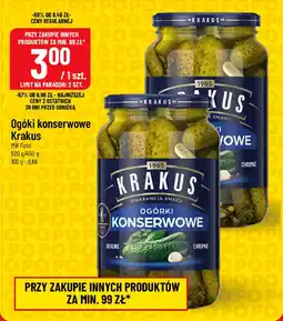 Polomarket Ogóki konserwowe Krakus MW Food oferta