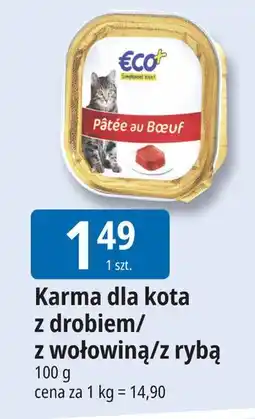 E.Leclerc Karma dla kota z wołowiną Eco+ oferta