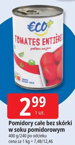 E.Leclerc Pomidory całe bez skórki Eco+ oferta