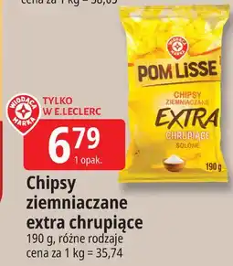 E.Leclerc Chipsy extra solone Wiodąca Marka Pom Lisse oferta