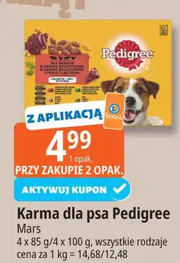 E.Leclerc Karma dla psa wybór smaków w sosie wołowina i wątróbka + kaczka Pedigree oferta