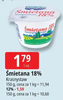 E.Leclerc Śmietana homogenizowana 12 % Krasnystaw oferta