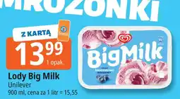 E.Leclerc Lody śmietankowo-jagodowe Algida Big Milk oferta