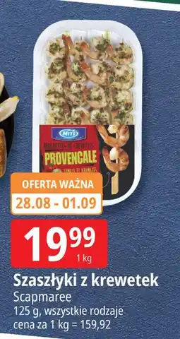 E.Leclerc Szaszłyki z krewetek ziołami Miti oferta