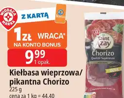 E.Leclerc Chorizo doux z hiszpańską papryką Wiodąca Marka Saint Azay oferta