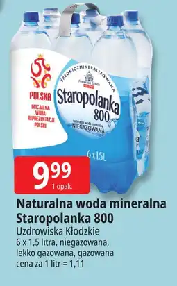 E.Leclerc Woda lekki gaz Staropolanka 800 oferta