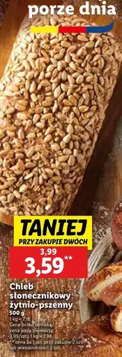 Lidl Chleb słonecznikowy żytnio-pszenny Lidl oferta