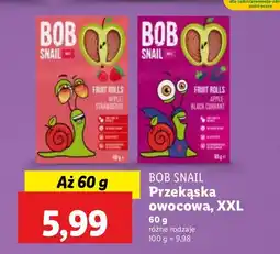 Lidl Przekąska owocowa Bob Snail XXL różne rodzaje oferta